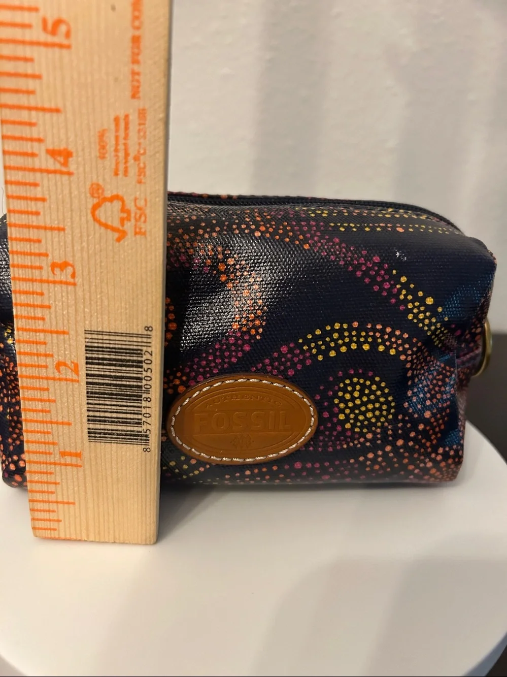 Fossil Key-Per RETIRED Cosmetics/ MakeupPouch 